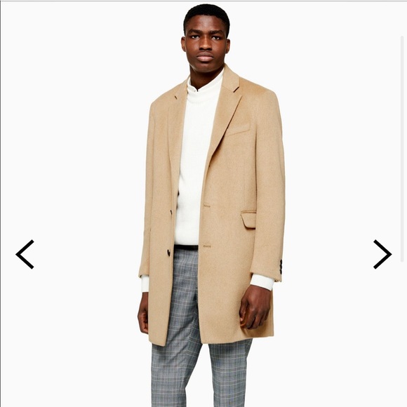topman camel coat